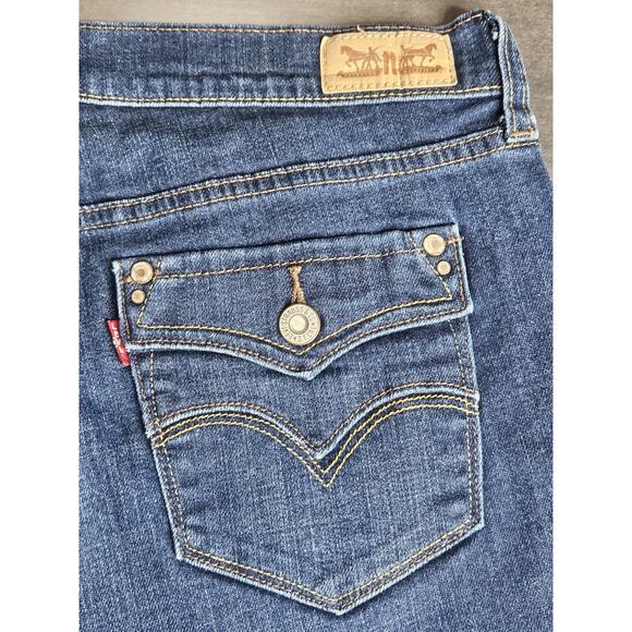 Levi's 505 Womens Straight Leg Jeans Size 12M Blue Mid-Rise 5 Pockets W31 L32 - Picture 3 of 7